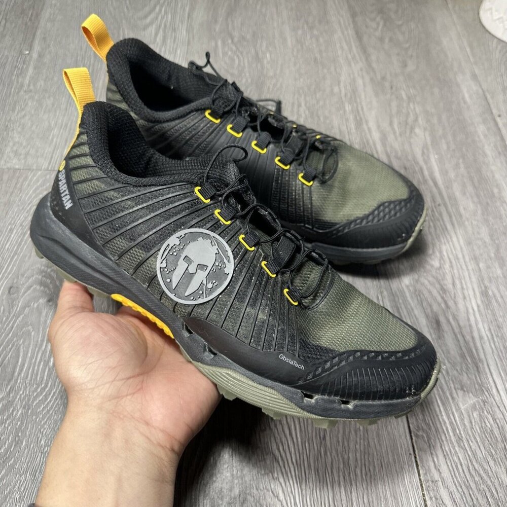 Women's Athletic Shoes - Black and Yellow